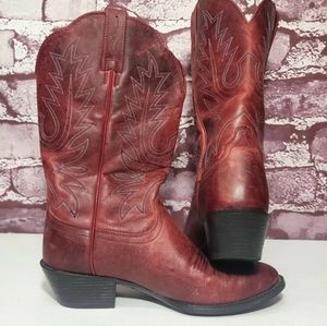 Ariat Heritage Distressed Red Leather Boots 10012903 Size 6B
